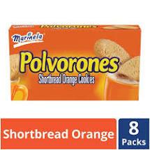 Marinela - Polvorones Shortbread Orange Cookies  8ct, 23.8oz