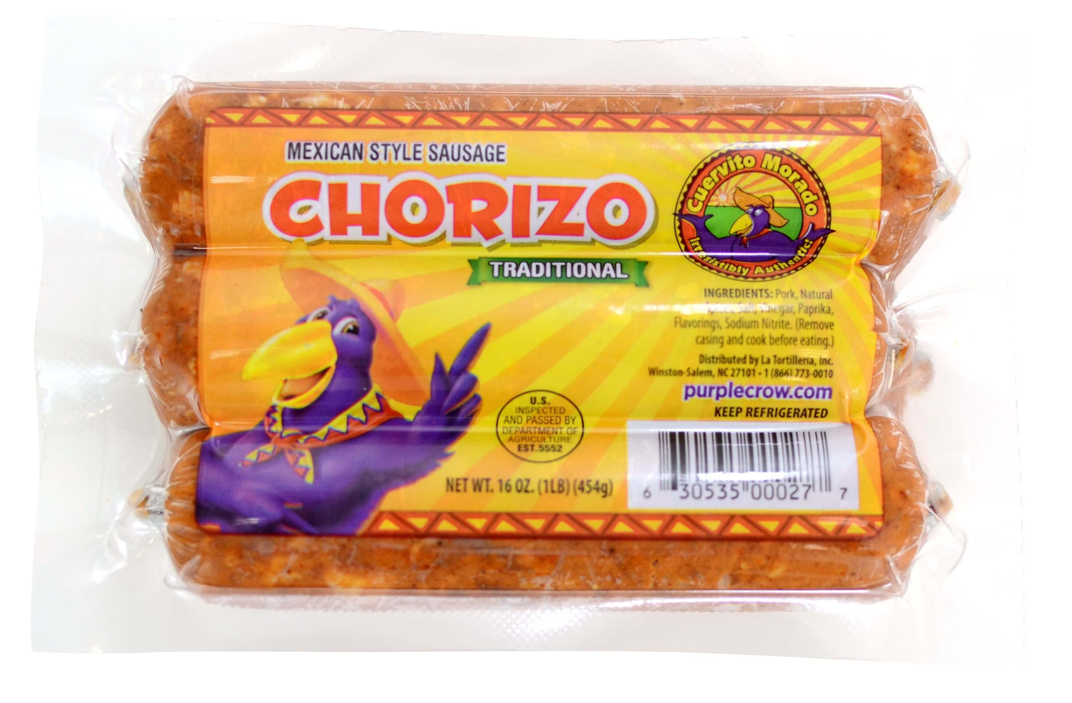 Cuervito Morado - Sausage Traditional 3 units.